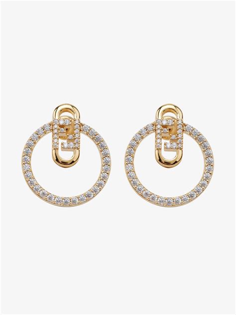 fendi hoop earrings
